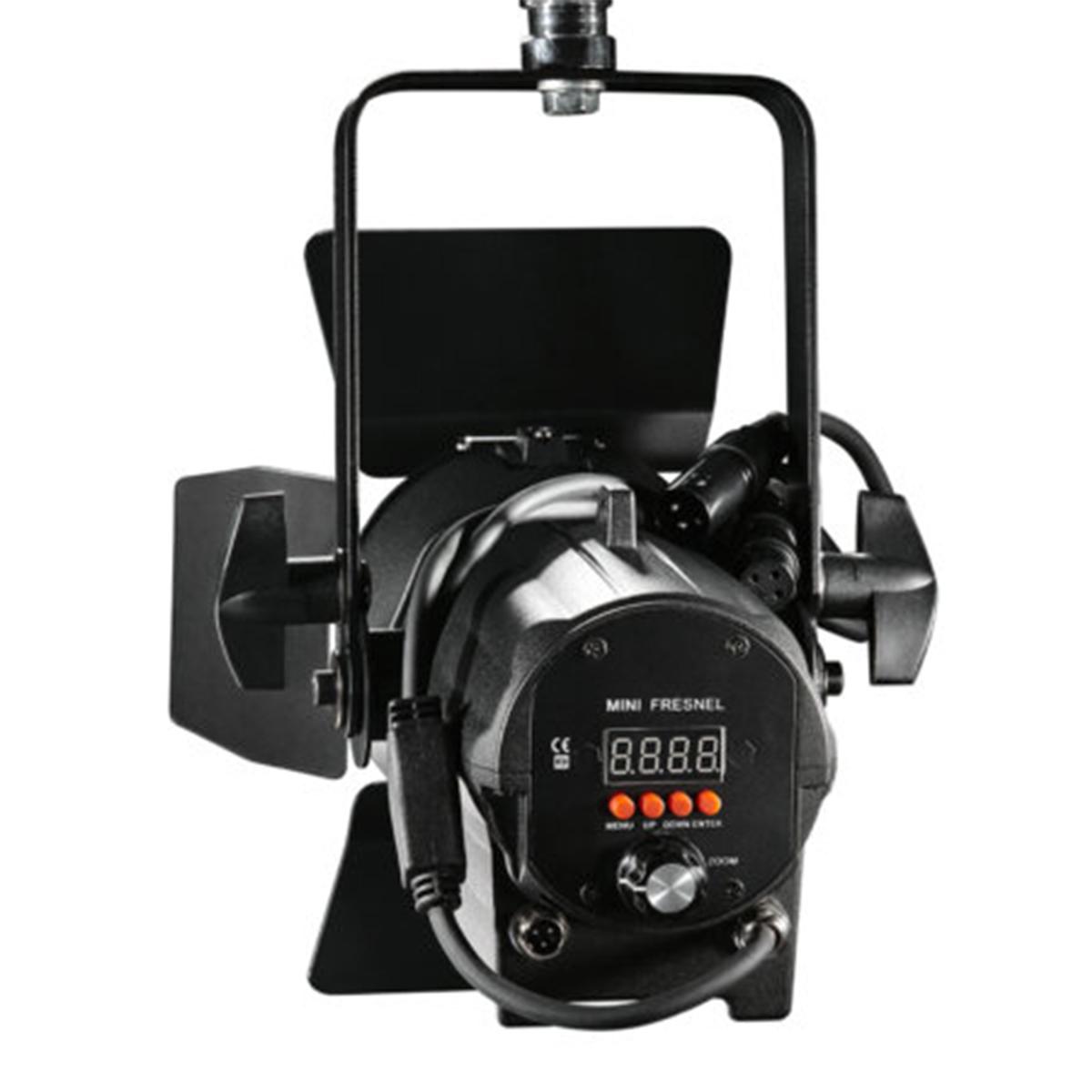 60w Warm White 3 200K LED Mini Fresnel Black Finish